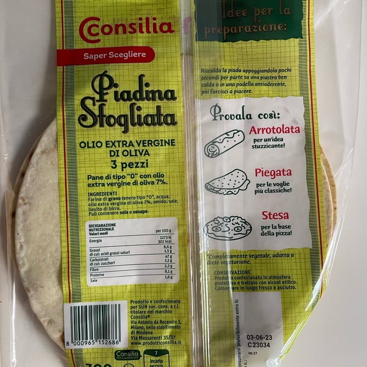 photo of Consilia piadina sfogliata shared by @giorgia- on  11 Mar 2023 - review