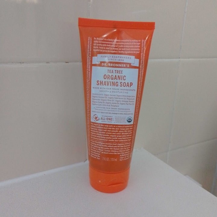 Dr. Bronner's Tea Tree Organic Shaving Soap Review abillion