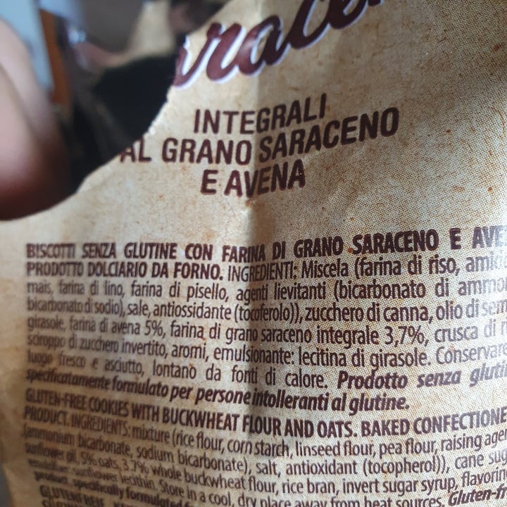 photo of Inglese Gluten Free Biscotti Integrali Grano Saraceno E Avena shared by @erika100 on  14 Aug 2023 - review