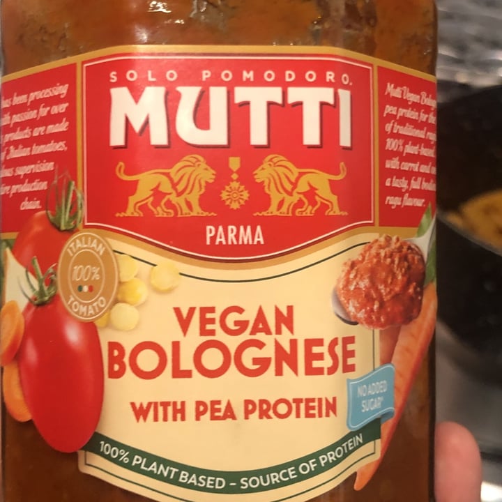 photo of Mutti Vegane Bolognese 100% Pflanzlich shared by @veganlisa on  23 Jun 2023 - review