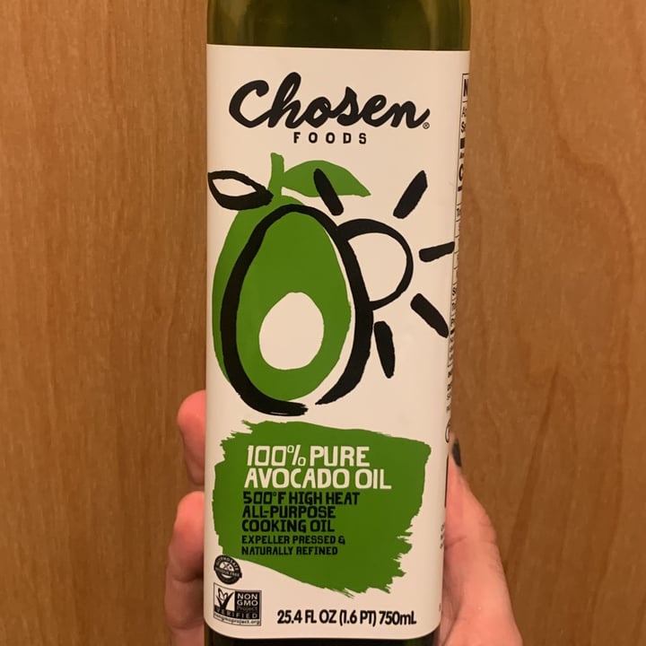 photo of Chosen Foods Avocado Oil shared by @sustainablesam on  04 Apr 2023 - review