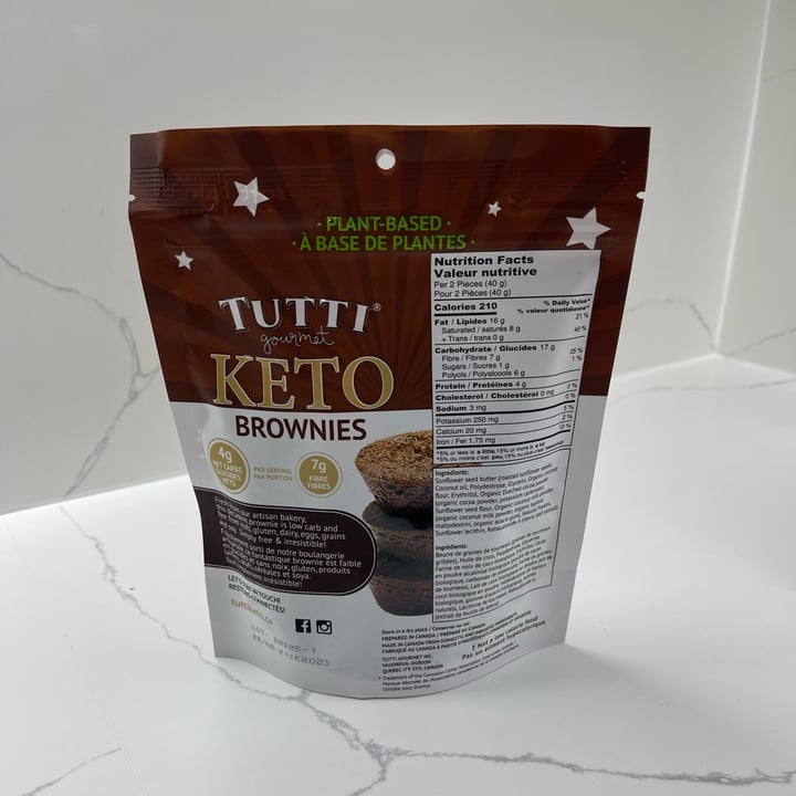 photo of Tutti Keto Brownies shared by @danielpgerald on  27 Mar 2023 - review