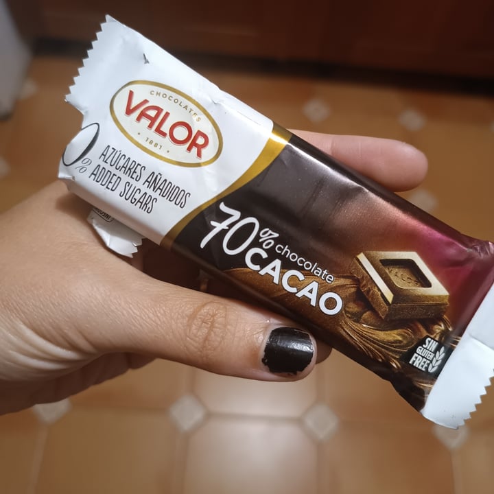 photo of Valor 70% Chocolate Negro Sin Azucar shared by @mpaulajacinto on  26 Jun 2023 - review