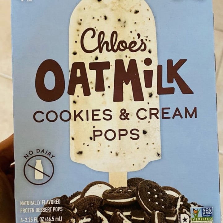 photo of Chloe’s Pops  Oat Milk Cookies & Cream Pops shared by @tonygreen on  13 Jul 2023 - review