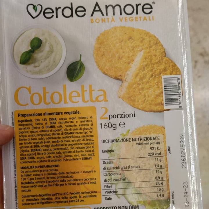 photo of Verde Amore Cotoletta shared by @coloratantonella on  22 Apr 2023 - review