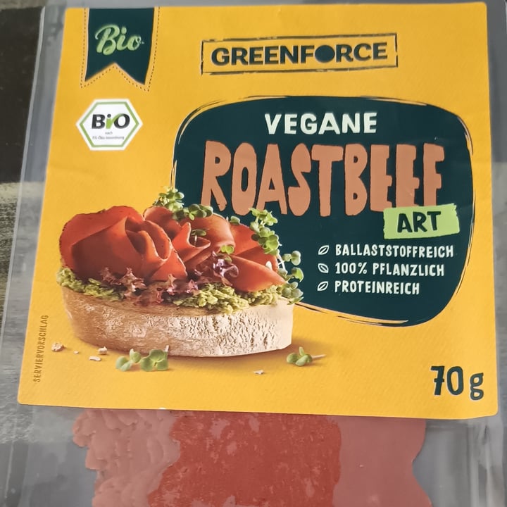 photo of GREENFORCE veganes Roastbeef shared by @isettina73 on  20 Jul 2023 - review
