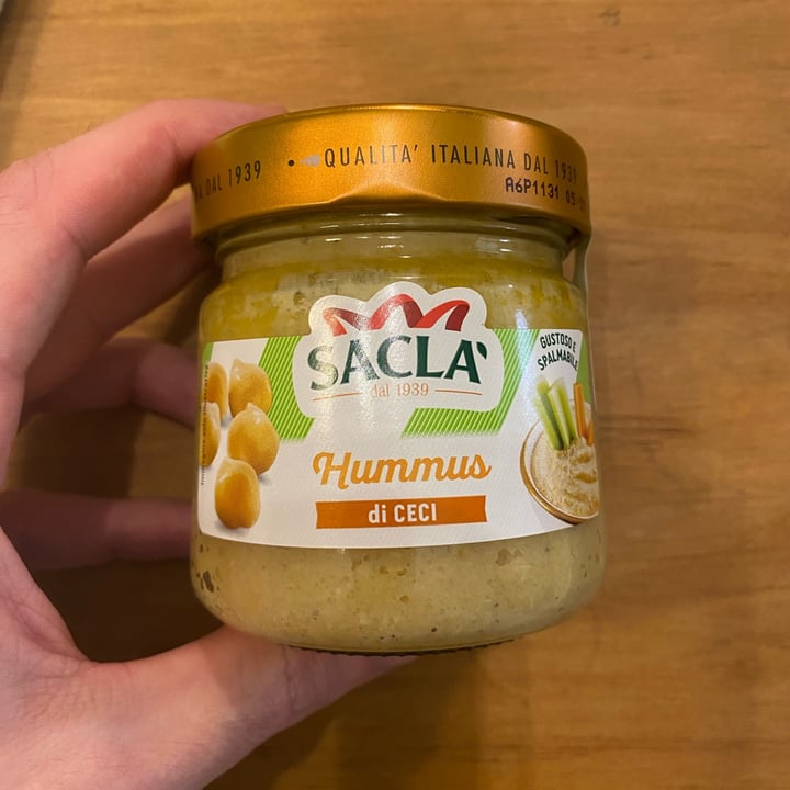 photo of Sacla' Hummus di ceci - in vetro shared by @pippoarde97 on  13 Jun 2023 - review