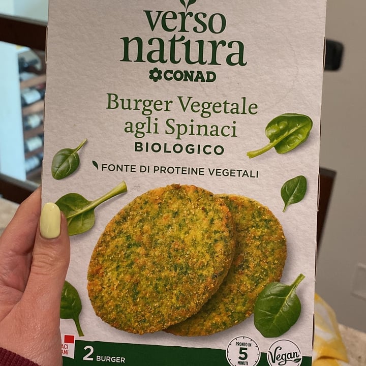 photo of Conad Verso Natura Burger Vegetale agli Spinaci Biologico shared by @xchiarap on  22 Mar 2023 - review