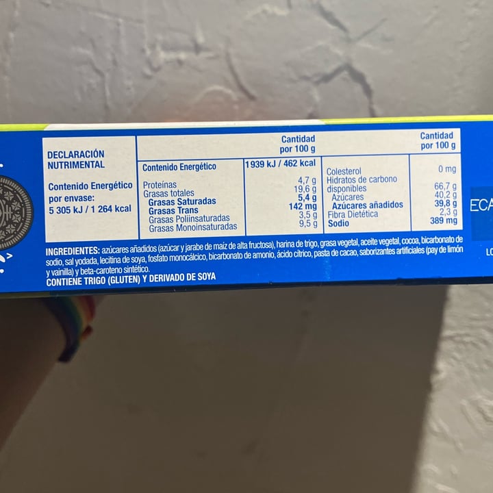 photo of  Mondelēz International Oreo pay de limon shared by @dafrosae on  05 Mar 2023 - review