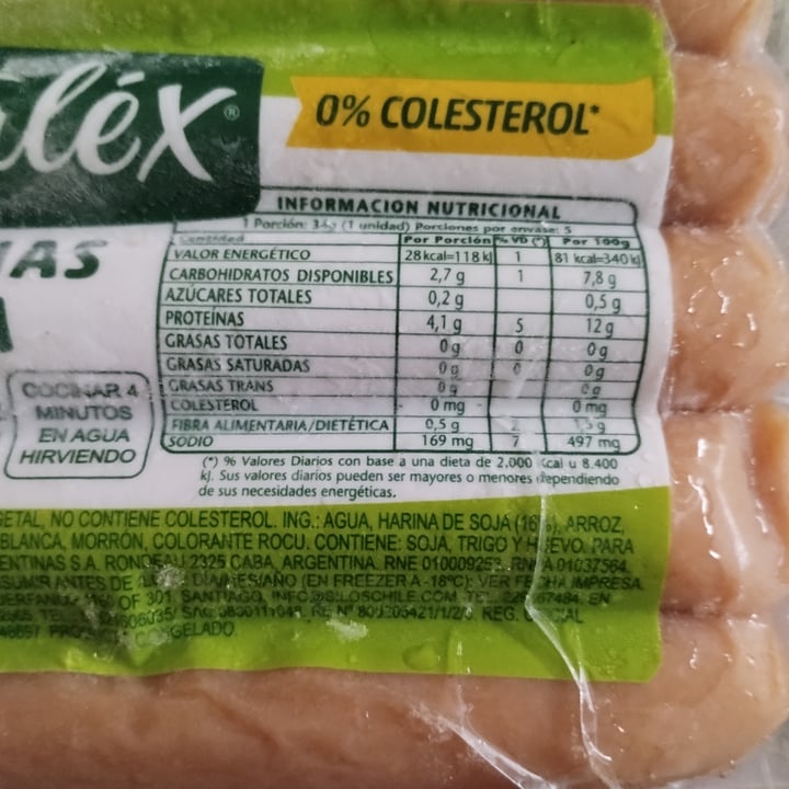 photo of Vegetalex Salchicha De Soja shared by @emilcesq on  05 Mar 2023 - review