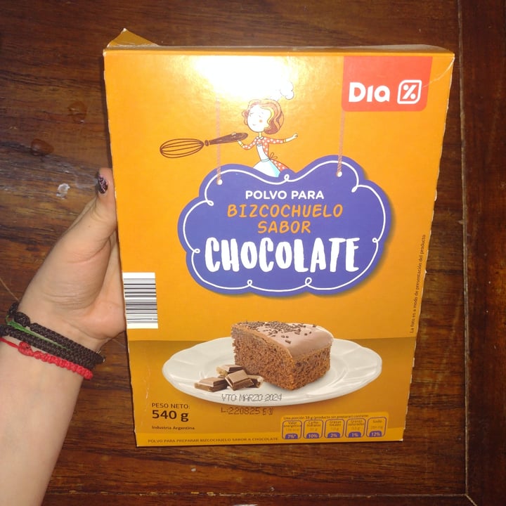 photo of Dia% Premezcla para bizcochuelo sabor chocolate shared by @celestepousa on  15 Apr 2023 - review