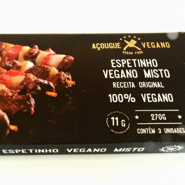 photo of Açougue vegano Espetinho Vegano Misto shared by @mariverissimo on  23 Jan 2023 - review