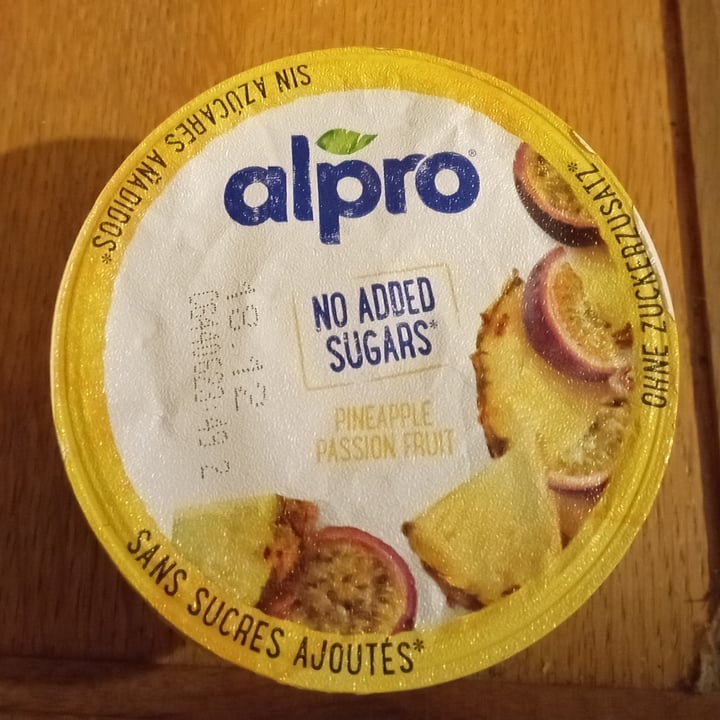 photo of Alpro No Added Sugar Pineapple Passion Fruit shared by @vessela on  22 Dec 2022 - review
