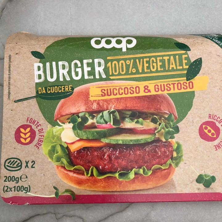 photo of Coop Burger 100% Vegetale shared by @taliamanini on  21 Dec 2022 - review