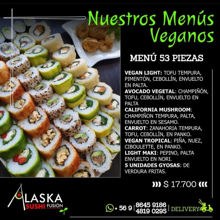 photo of Alaska Sushi Fusion Sushi vegano shared by @paradis0 on  22 Jun 2023 - review