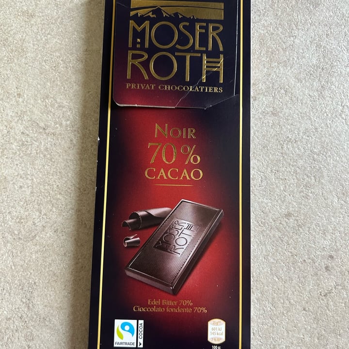 photo of Moser Roth 70% Dark Chocolate Bar shared by @miryvera81 on  21 Apr 2023 - review