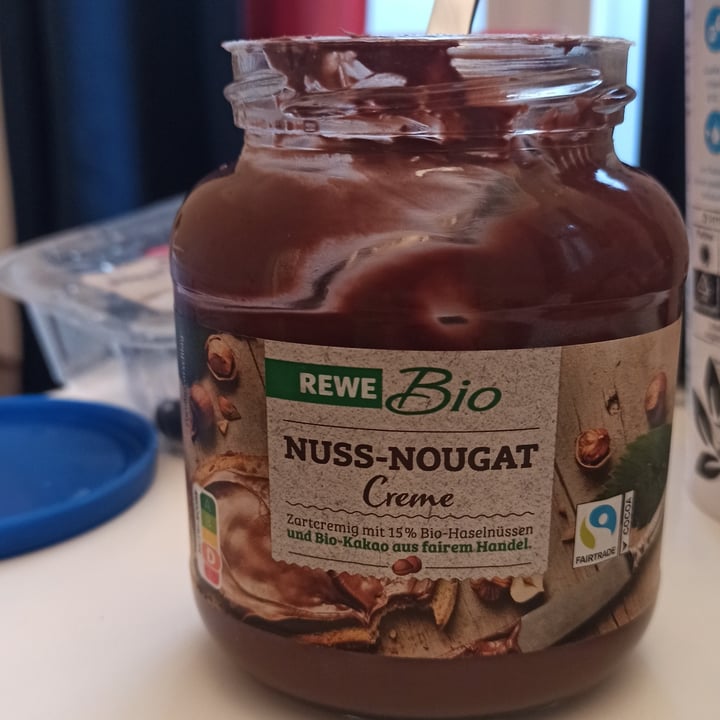 photo of Rewe Bio Nuss-Nougat Creme shared by @annamiou on  02 Jan 2023 - review