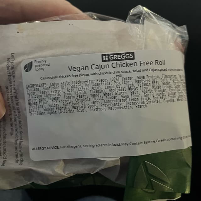 Photo of the dish “Cajun Chicken-Free Roll”