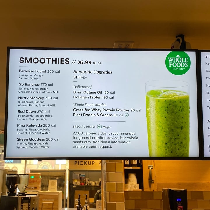 Whole Foods Market Green Goddess Smoothie Review abillion