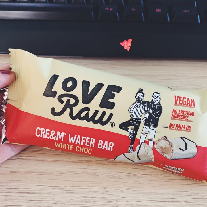 photo of LoveRaw cream cream wafer bar white choc shared by @veganhaven on  27 Jun 2023 - review