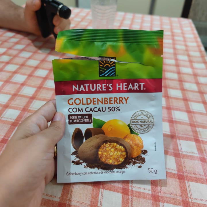 photo of Nature's Heart Goldenberry com Cacau 50% shared by @sabrinanatalini on  30 Jan 2023 - review