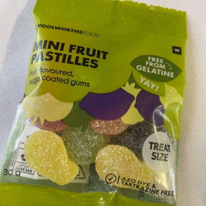 photo of Woolworths Food Mini fruit pastilles shared by @carrienissiotis on  24 Mar 2023 - review