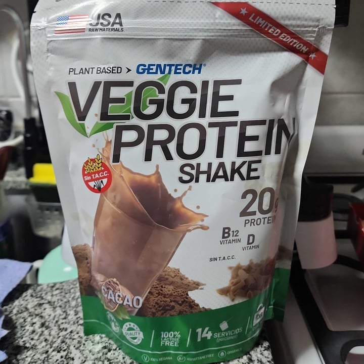 photo of Gentech veggie protein shake shared by @champiveg on  14 May 2023 - review