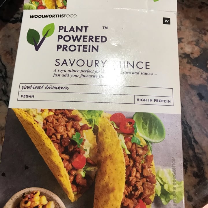 photo of Woolworths Food Plant Powered Protein Savoury Mince shared by @jancox on  21 Mar 2023 - review