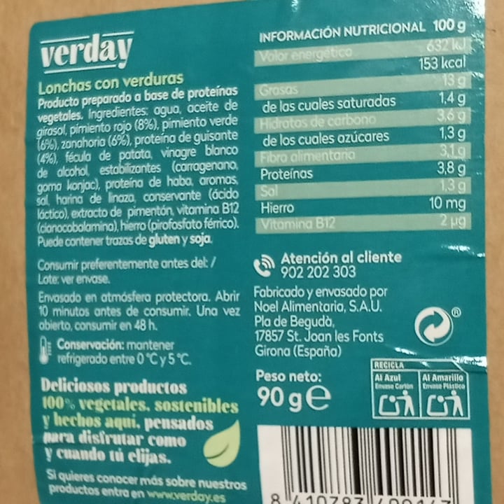 photo of Verday Lonchas Con Verduras shared by @titoherbito on  23 Dec 2022 - review