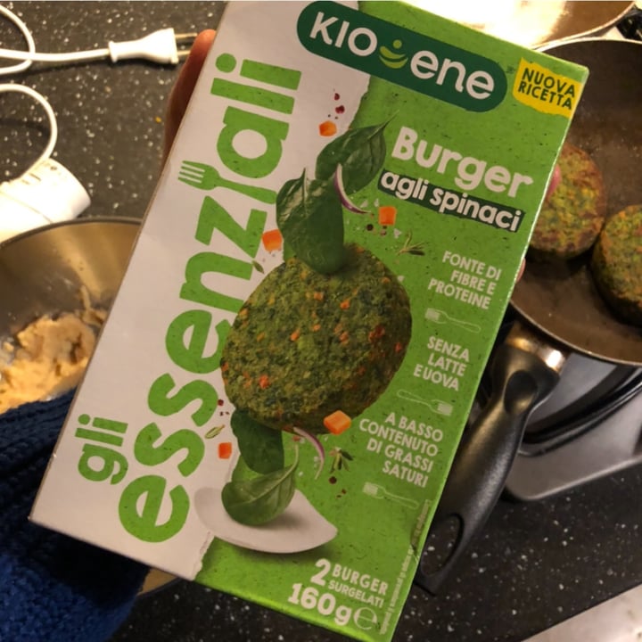 photo of Kioene Gli Essenziali Burger agli Spinaci shared by @frappa on  26 Jan 2023 - review