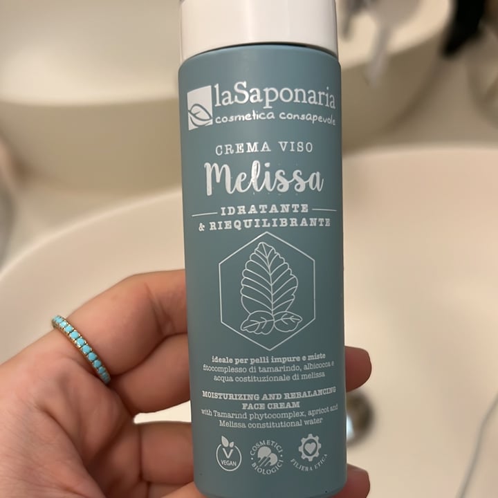 photo of La Saponaria Crema viso idratante Melissa shared by @indigin on  22 Mar 2023 - review