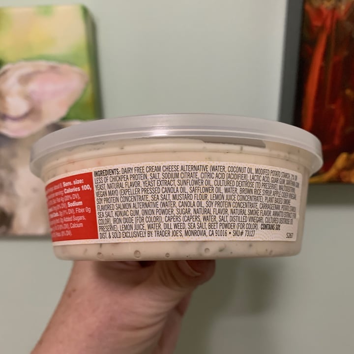 photo of Trader Joe's Vegan Salmonesque Spread shared by @onehungryvegan on  23 Jan 2023 - review