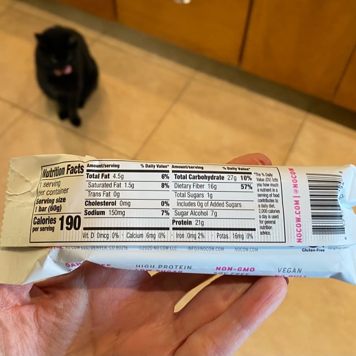 photo of No Cow Birthday Cake Protein Bar shared by @beckyyy on  07 Apr 2023 - review