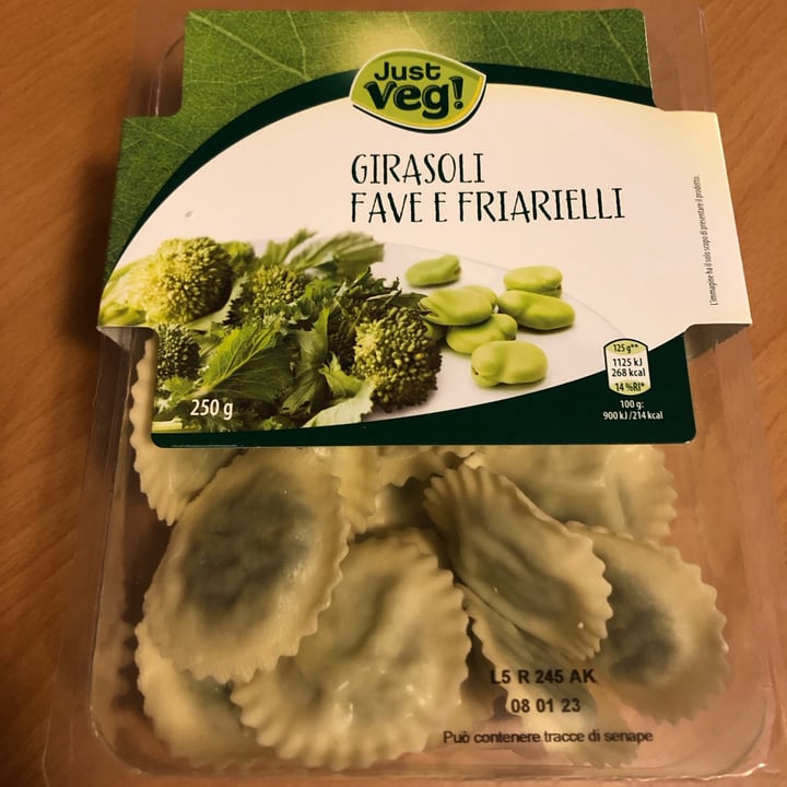 photo of Just Veg! (ALDI Italy) Ravioli Con Friarielli E Fave shared by @waldenhc on  19 Dec 2022 - review