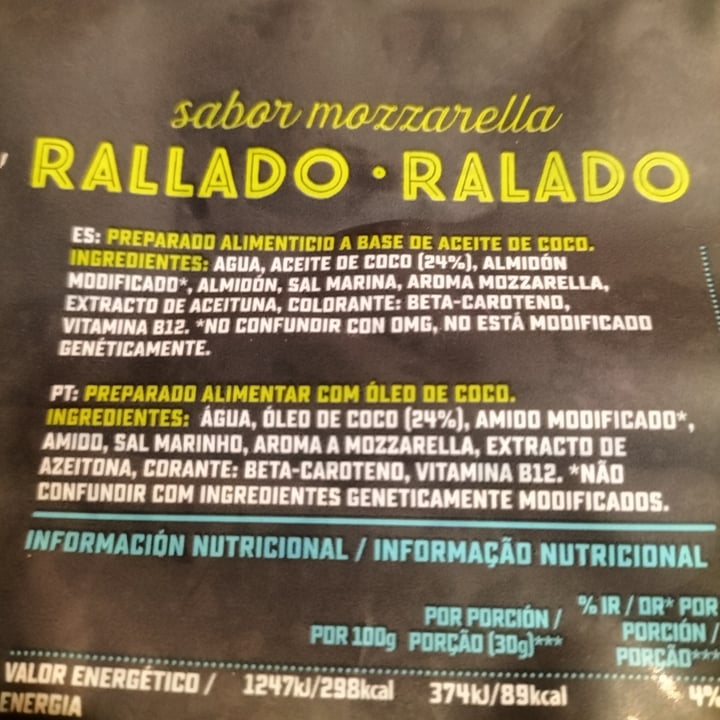 photo of Violife Queso Rallado sabor a Mozzarella shared by @javisanx on  23 Jul 2023 - review