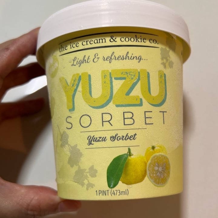 photo of The Ice Cream & Cookie Co Yuzu Sorbet shared by @skootykoots on  14 Jul 2023 - review