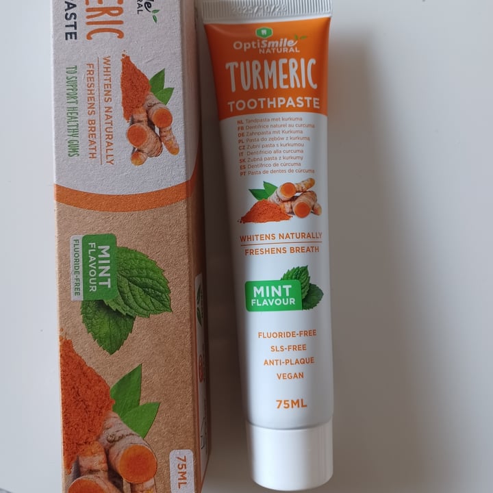 photo of OptiSmile natural Tumeric Toothpaste shared by @sncardin on  24 Feb 2023 - review