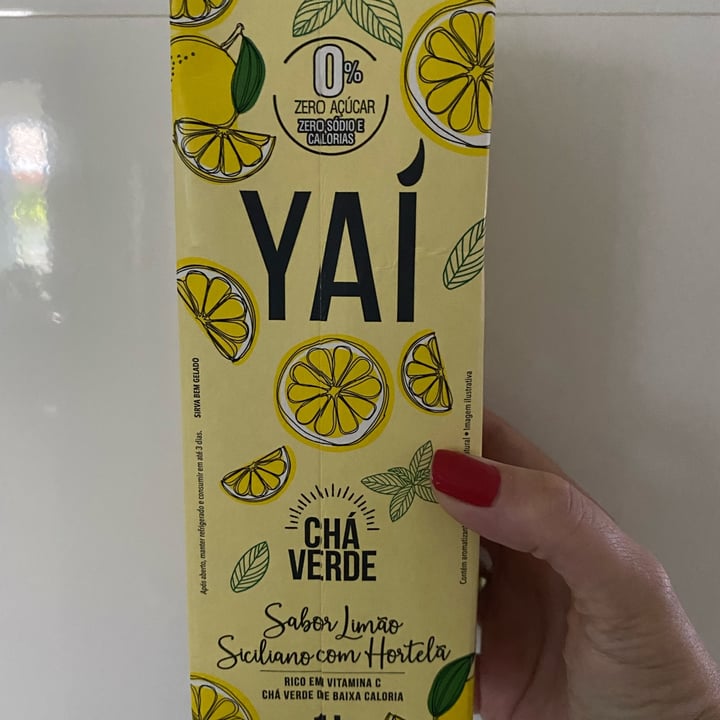 photo of Yaí Chá Verde Sabor Limão Siciliano Com Hortelã - 1L shared by @flaveg2022 on  21 Jan 2023 - review