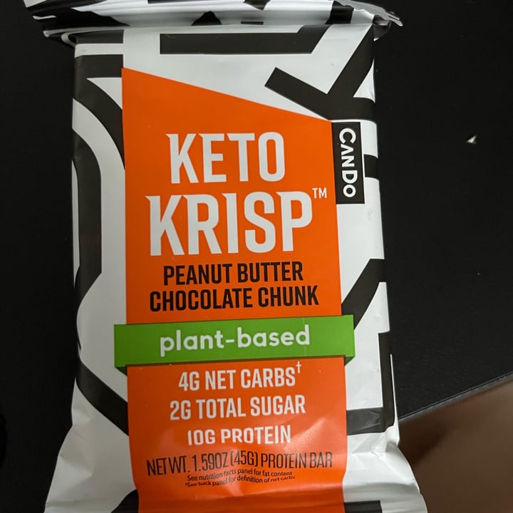 photo of Cando Keto Krisp Peanut Butter Chocolate Chunk shared by @csquaree on  25 Jan 2023 - review