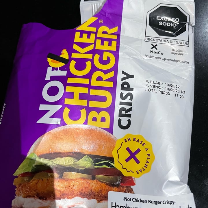 photo of NotCo Chicken Crispy shared by @chica-polemica on  01 Mar 2023 - review