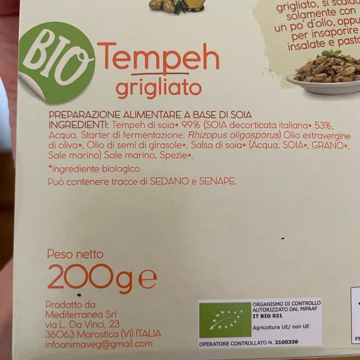 photo of Animaveg Tempeh Biologico Grigliato shared by @cinziagilmore on  12 Aug 2023 - review