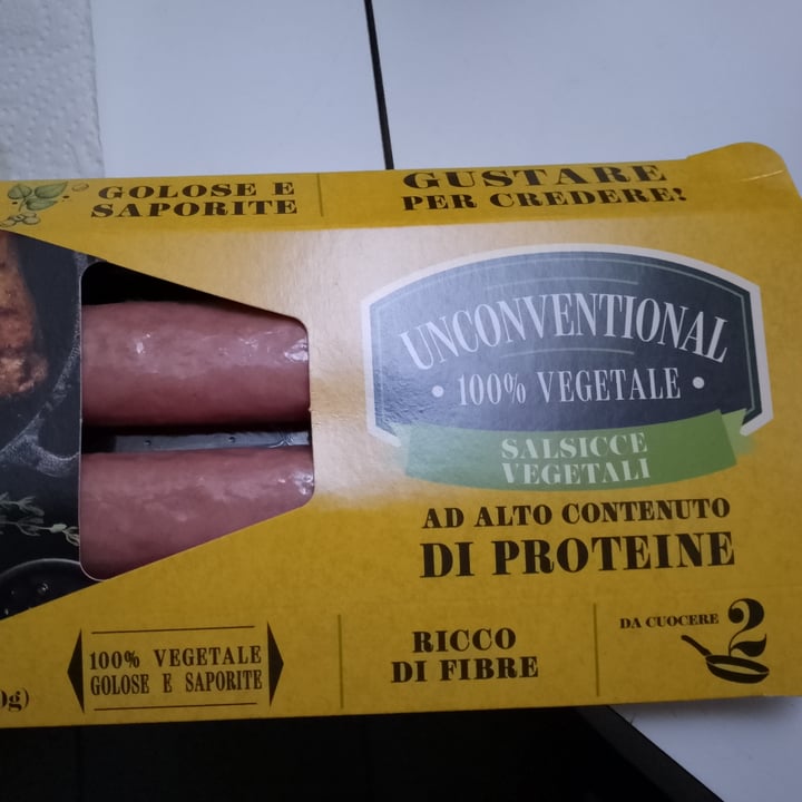 photo of Unconventional Salsicce Vegetali - Sausages shared by @vivalavita on  10 Aug 2023 - review