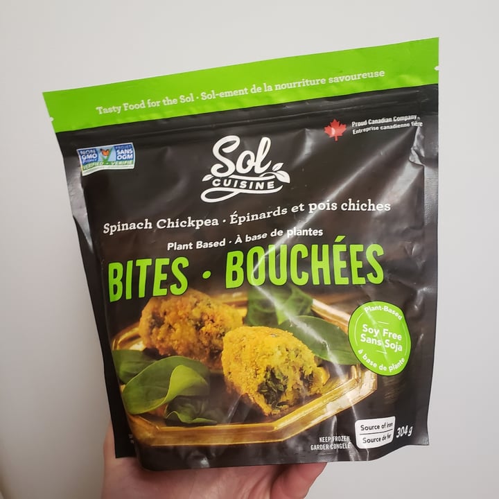 photo of Sol Cuisine Spinach Chickpea Bites shared by @tbrown on  30 Jan 2023 - review