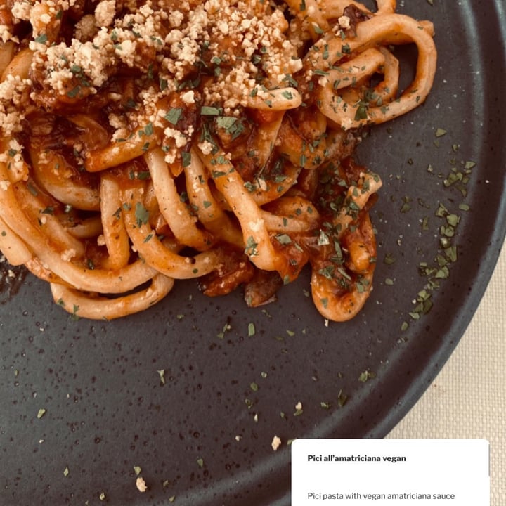 photo of Il Caldetino Pici All’amatriciana Vegana shared by @sweetveganbat on  15 Jun 2023 - review