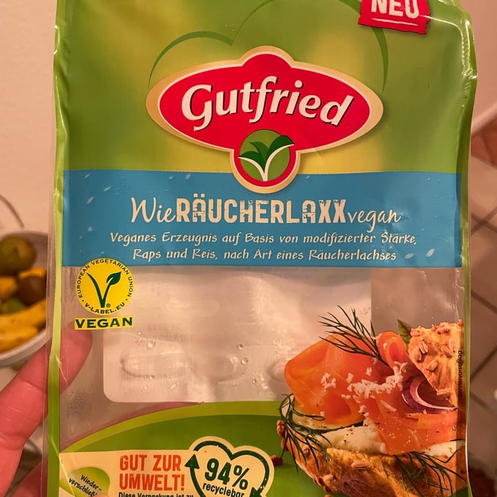 photo of Gutfried Wie Räucherlaxx vegan shared by @julyn on  01 Feb 2023 - review