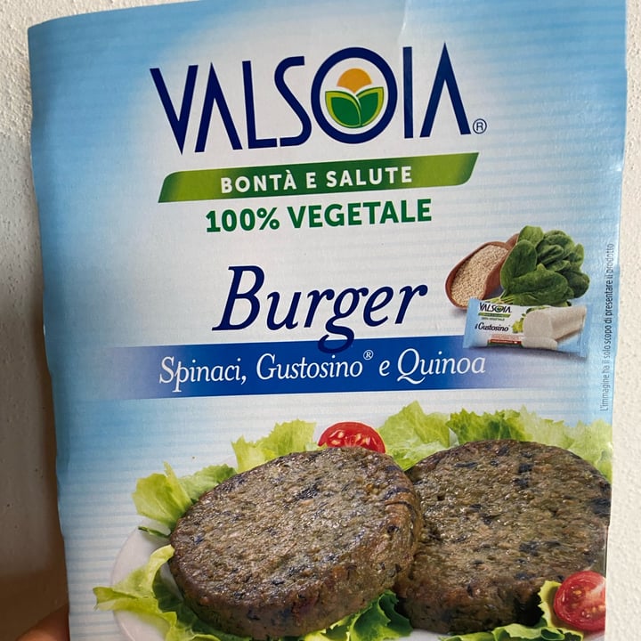 photo of Valsoia Burger spinaci, gustosino e quinoa shared by @lariss1981 on  07 May 2023 - review