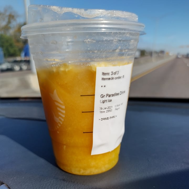 photo of Starbucks paradise drink shared by @gemgirl on  25 Jan 2023 - review