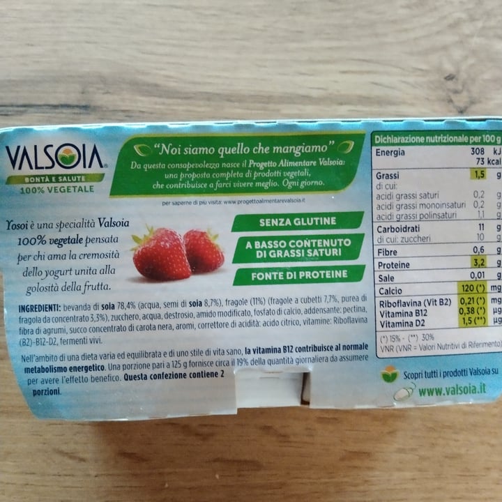 photo of Valsoia Yogurt Yosoi Fragola shared by @cami90 on  18 May 2023 - review