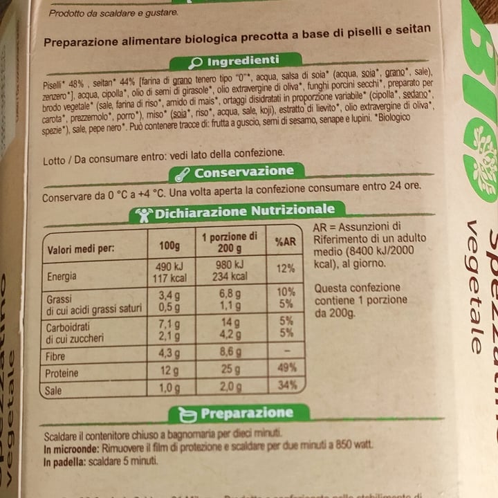 photo of Carrefour Bio Spezzatino vegetale shared by @irene80 on  02 May 2023 - review