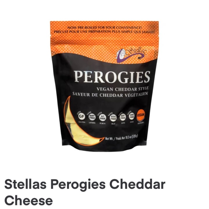 photo of Stella's Perogies Vegan Cheddar Style Perogies shared by @hfalk on  30 Dec 2022 - review